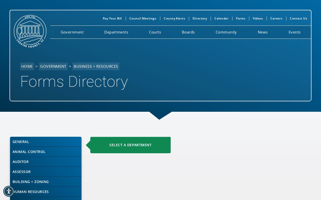 Chester County arrest record request forms directory