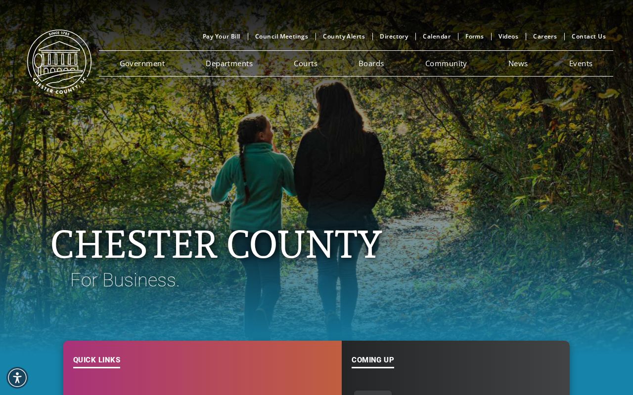 Chester County criminal history government records directory