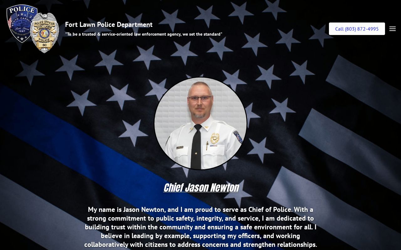 Fort Lawn criminal records Police Department contact page