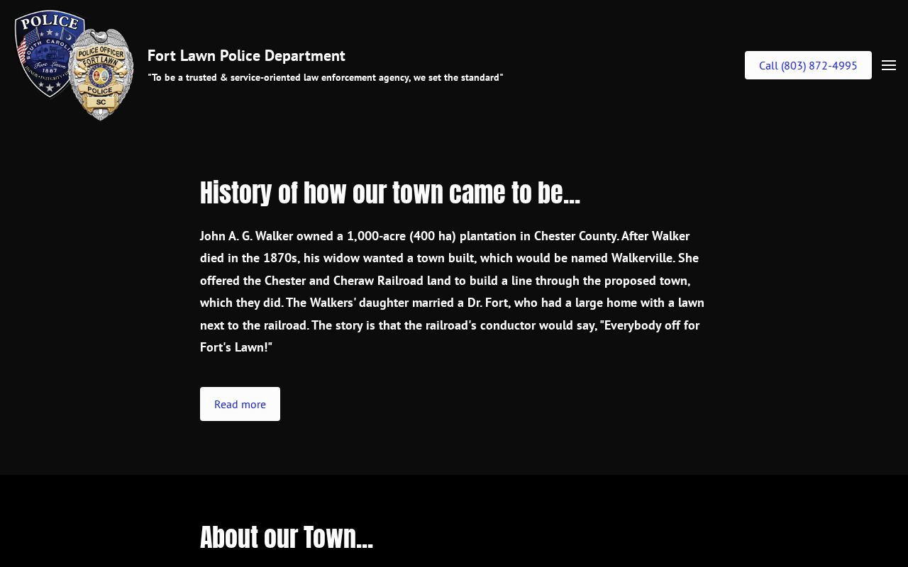 Fort Lawn history context for criminal records research